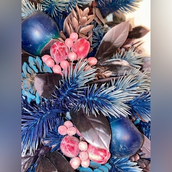 3/55$ Home decor Wall Holiday Christmas‎ Tree decoration blue themed - Picture 4 of 12